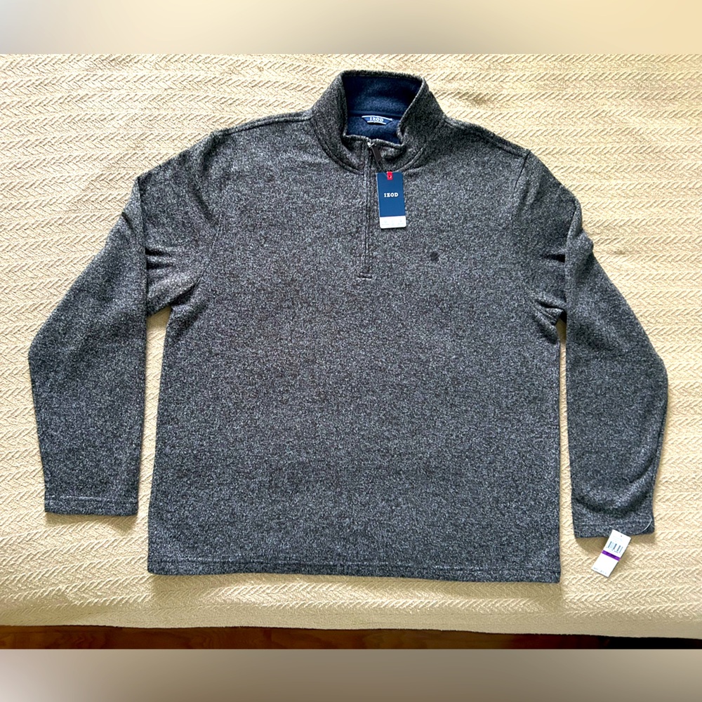 IZOD NWT Men’s Heather Grey Sweater XXL